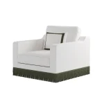 orlando chair green fringe