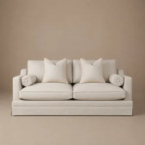 Orlando Sofa 195 cm – Easy Lustre Almond & Skirt