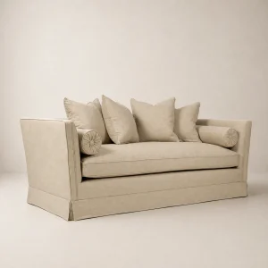 Steph Sofa 200 cm – Easy Lustre Khaki – Skirting